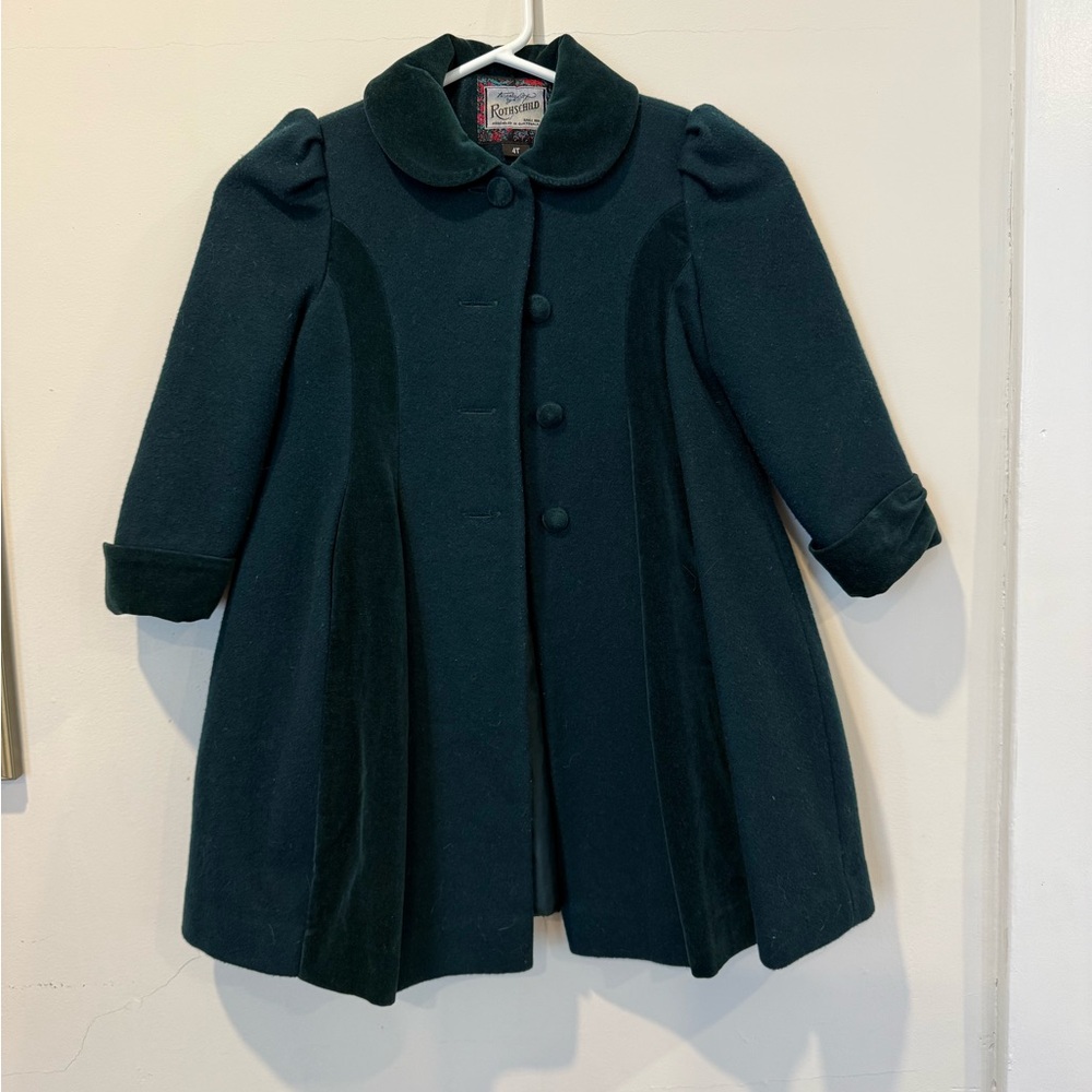 Kids Dark Green Coat